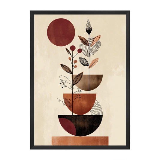 Japandi — Wooden Framed Poster