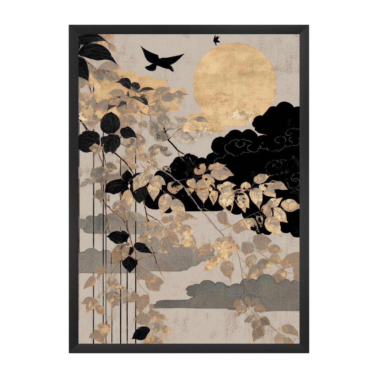 Japanese Garden — Wooden Framed Poster