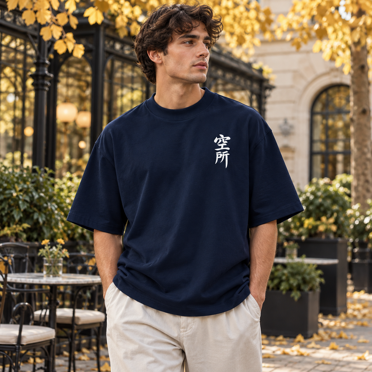 Ginkgo Signal 01 — Oversized Tee