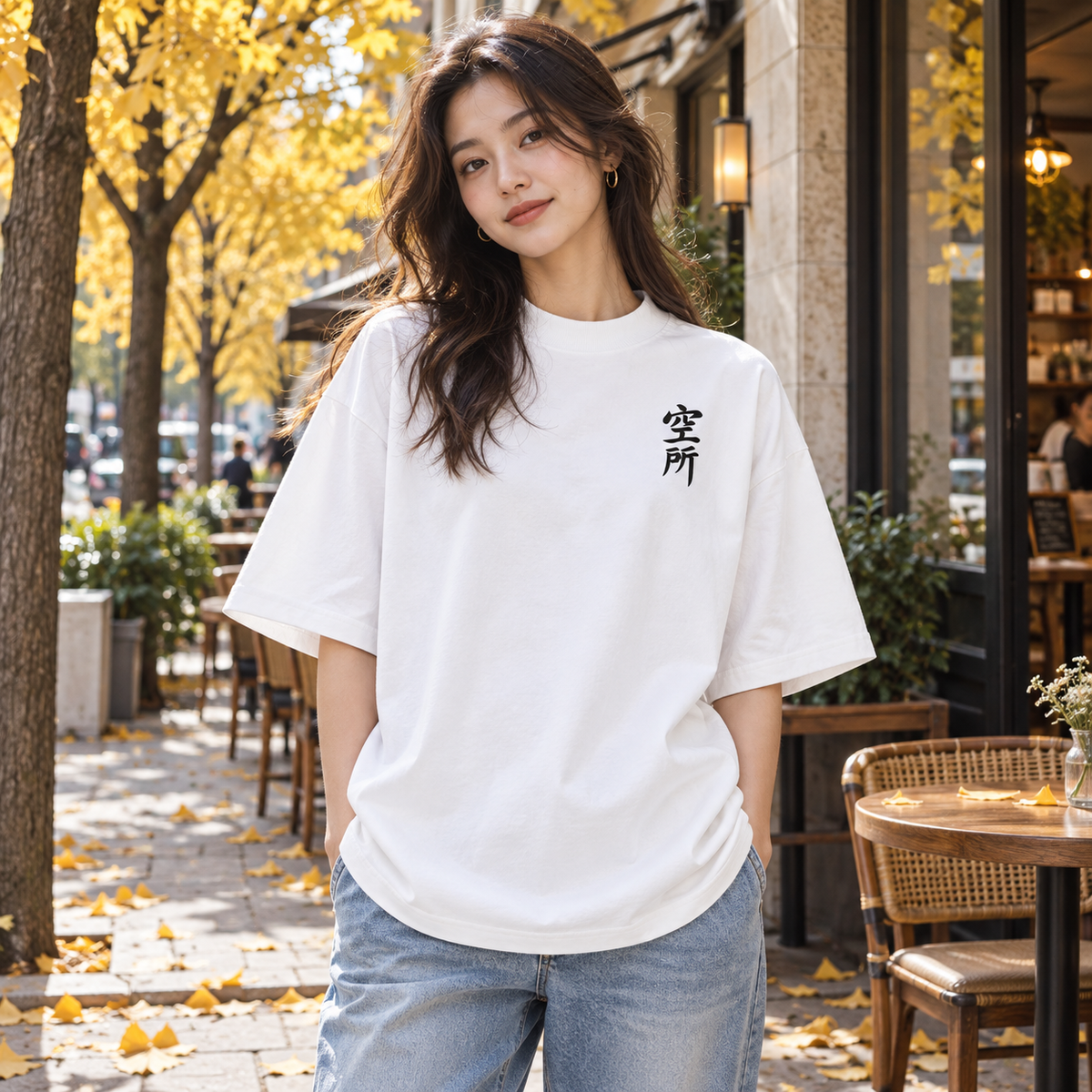 Ginkgo Signal 02 — Oversized Tee