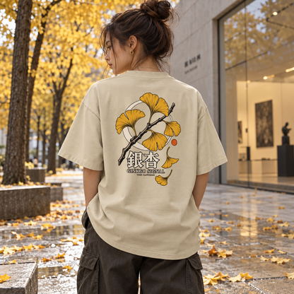 Ginkgo Signal 02 — Oversized Tee