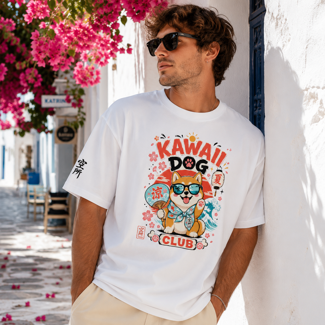 Kawaii Dog — Camiseta Oversized