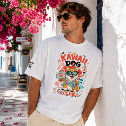 Kawaii Dog — Camiseta Oversized