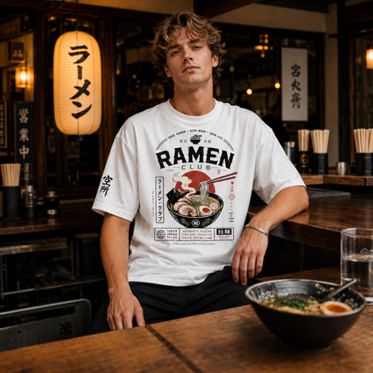 Ramen Club Japan Street Food— T-shirt Oversized