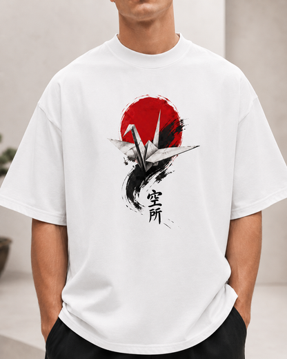 Tsuru Origami — Oversized Tee