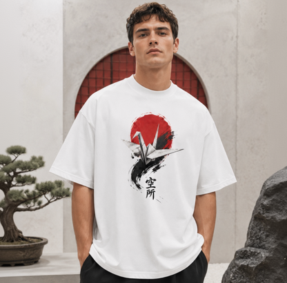 Tsuru Origami — Oversized Tee