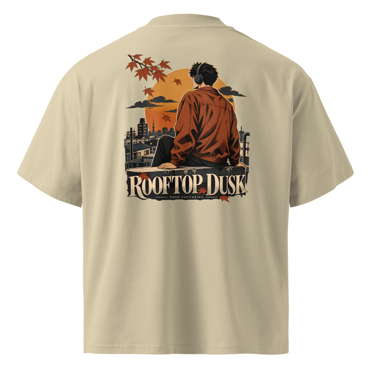 Rooftop Dusk — Oversized Tee